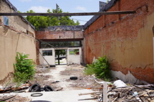 Distressed building in Jarrell, Texas