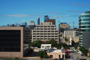Steel, Glass, and a Texas Sky in Motion: Downtown Austin, Texas